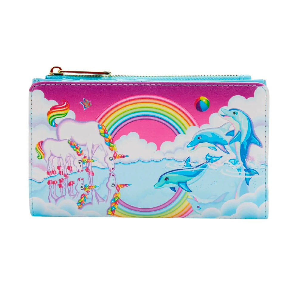 Buy Lisa Frank Holographic Glitter Color Block Zip Around Wallet at  Loungefly.