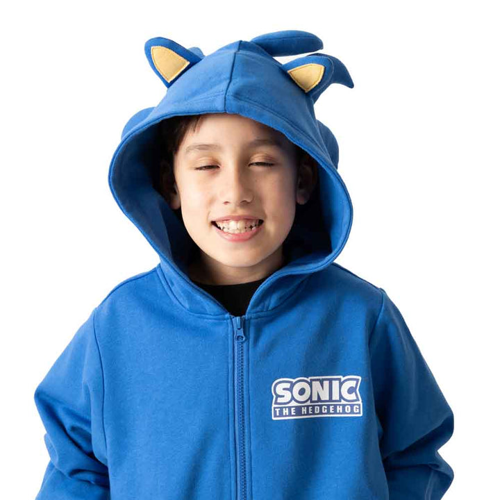 Sonic the Hedgehog 3D Youth Cosplay Zip Hoodie