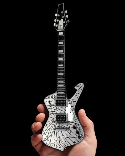 Kiss Paul Stanley Cracked Mirror Iceman Mini Guitar Replica Collectible