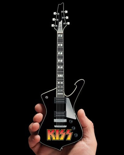 Kiss Paul Stanley Kiss Logo Iceman Mini Guitar Replica Collectible