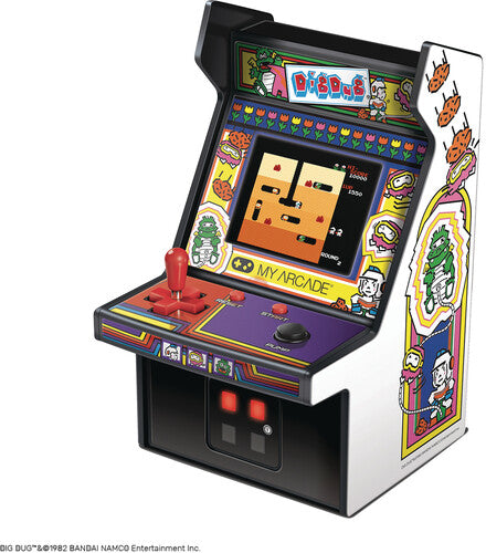 My Arcade DGUNL-3221 Dig Dug Micro Player Retro Arcade Machine - 6.75 IN Cabinet