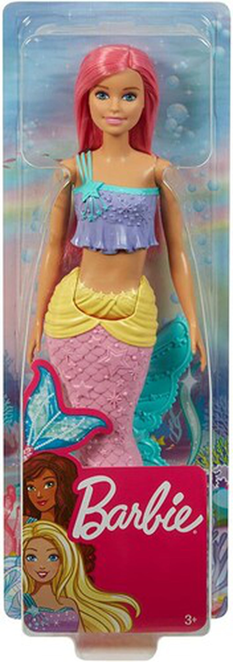 Mattel - Barbie Mermaid Doll with Pink Hair and Tail