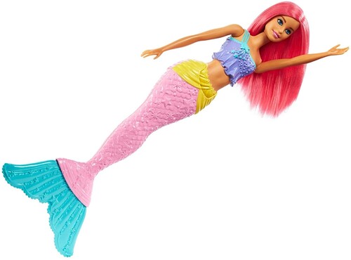 Mattel - Barbie Mermaid Doll with Pink Hair and Tail