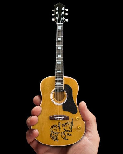 Give Peace A Chance Miniature Acoustic Guitar Replica Collectible