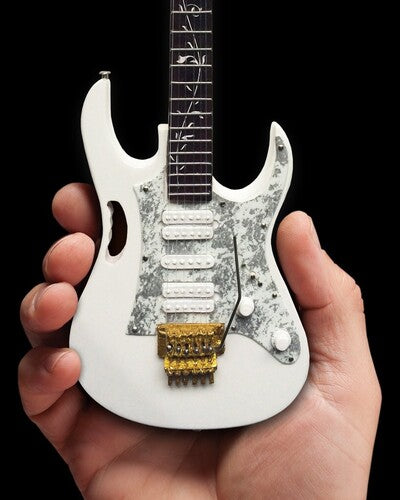 Steve Vai Signature White JEM Mini Guitar Replica Collectible