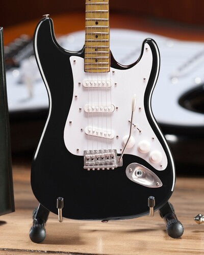 Fender Strat Classic Black Finish Miniature Guitar Replica