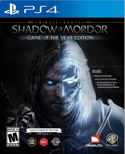 Middle Earth: Shadow of Mordor Game of the Year for PlayStation 4