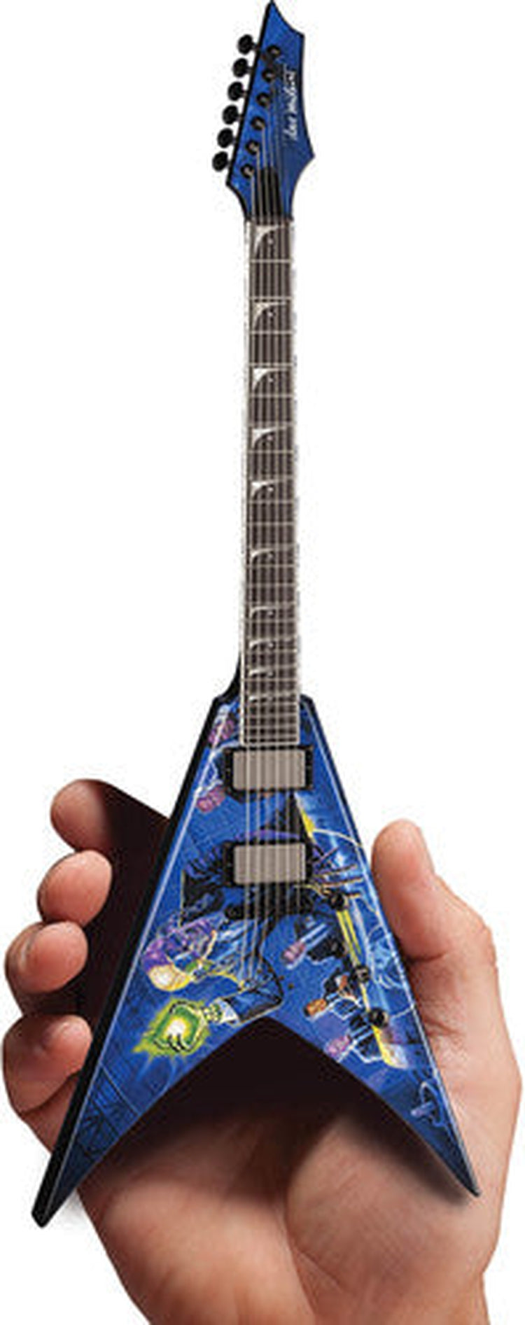 Dave Mustaine Megadeth Signature V Rust In Peace Mini Guitar Replica Collectible