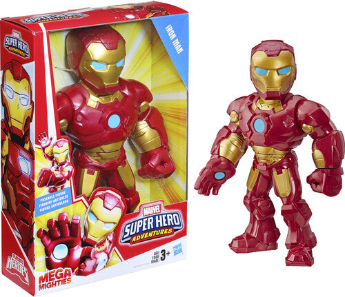 Hasbro - Playskool Heroes Marvel Super Hero Adventures Mega Mighties Iron Man Collectible 10-Inch Action Figure