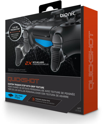 BIONIK BNK-9024 PS4 Quickshot - Custom Trigger Stops - Fast Shooter Triggers
