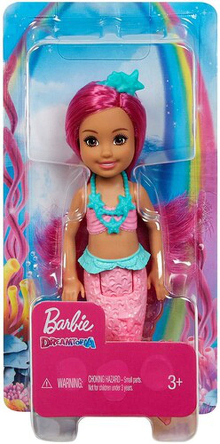 Mattel - Barbie Dreamtopia: Chelsea Mermaid Doll with Pink Hair and Tail