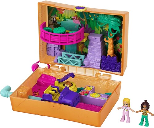 Mattel - Polly Pocket Jungle Safari Compact