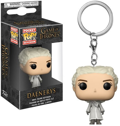 FUNKO POP! KEYCHAIN: Game of Thrones - Daenerys (White Coat)