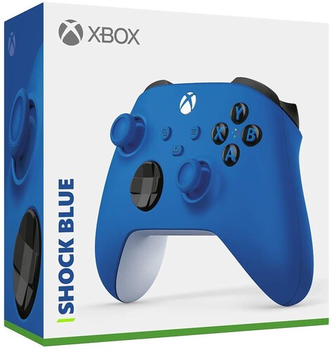 Microsoft Wireless Controller - Shock Blue for Xbox Series X, Xbox Series S, and Xbox One