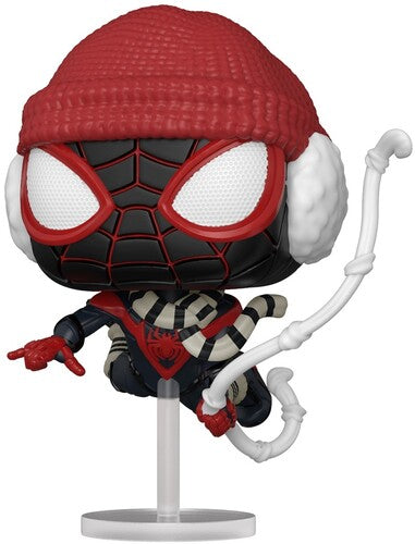 FUNKO POP! Games: Marvel's  Spider-Man Miles Morales Miles (Winter Suit)