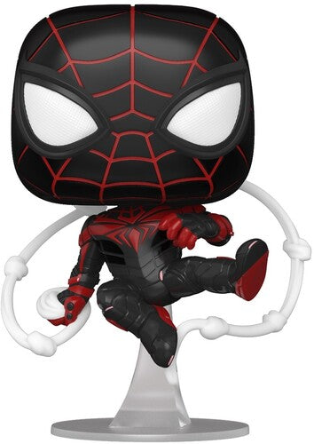 FUNKO POP! Games: Marvel's  Spider-Man Miles Morales Miles (Advanced Tech Suit)