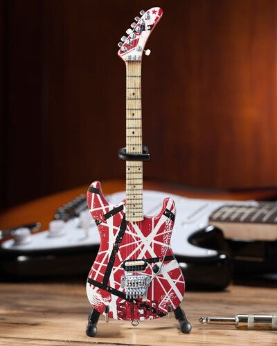 Eddie Van Halen 5150 Red White & Black Mini Guitar Replica Collectible