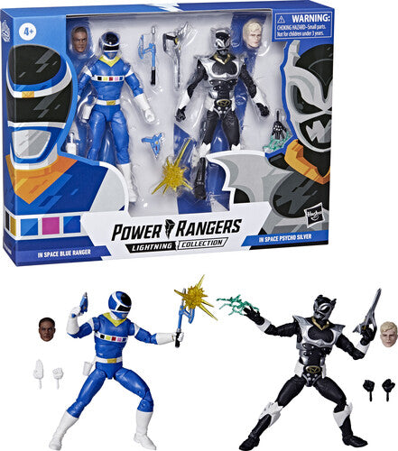 Hasbro Collectibles - Power Rangers Lightning Collection In Space Blue Ranger Vs. Silver Psycho Ranger