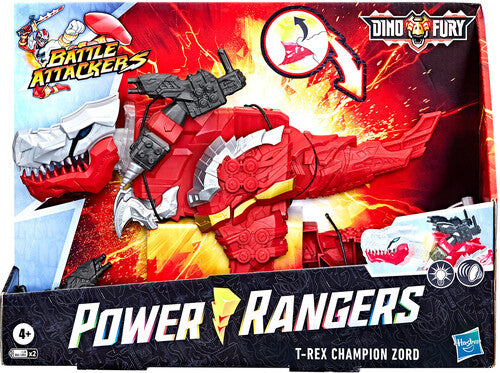 Hasbro Collectibles - Power Rangers Battle Attackers Dino Fury T-Rex Champion Zord
