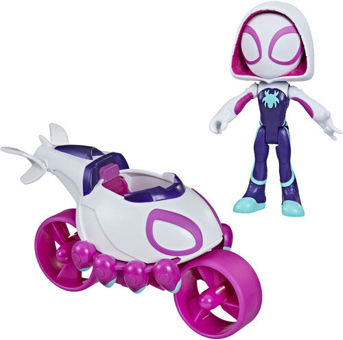 Hasbro Collectibles - Marvel Spidey and His Amazing Friends Ghost-Spider Copter-Cycle