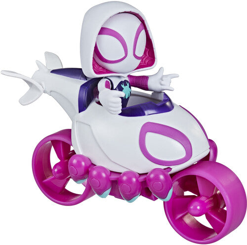 Hasbro Collectibles - Marvel Spidey and His Amazing Friends Ghost-Spider Copter-Cycle