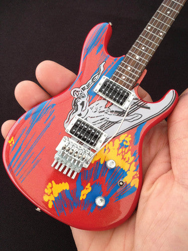 Joe Satriani Signature Silver Surfer Mini Guitar Replica Collectible