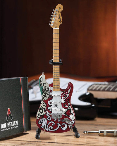 Jimi Hendrix Fender Stratocaster Saville Theatre Mini Guitar Replica Collectible