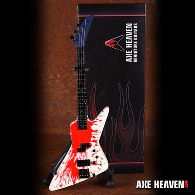 Michael Anthony Van Halen Blood Mini Bass Guitar Replica Collectible