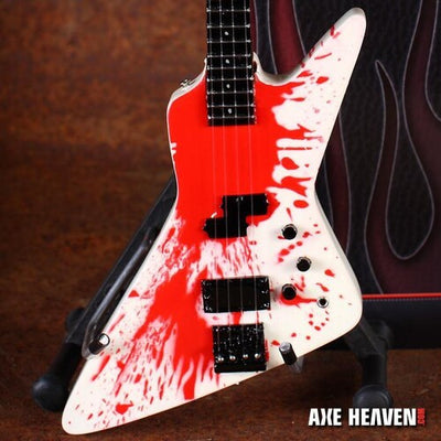 Michael Anthony Van Halen Blood Mini Bass Guitar Replica Collectible