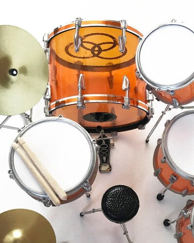 Vistalite Transparent Amber Mini Drum Kit Replica Collectible