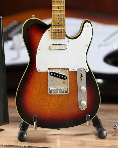 Signature Vintage Fender Telecaster Sunburst Mini Guitar Replica Collectible