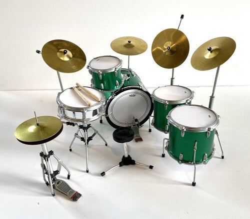 Green Sparkle Mini Drum Kit Replica Collectible