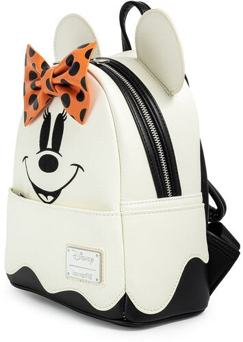 Loungefly Disney: Ghost Minnie Glow in the Dark Cosplay Mini Backpack