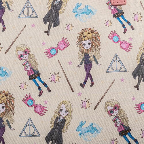 Loungefly Harry Potter: Luna Lovegood All Over Print Crossbody Bag
