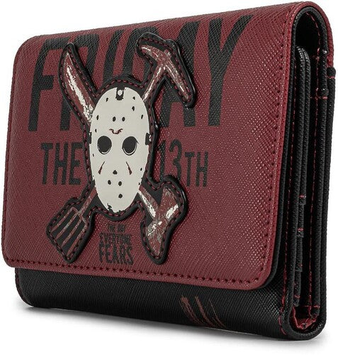 Loungefly Friday the 13th: Jason Mask Tri-fold Wallet