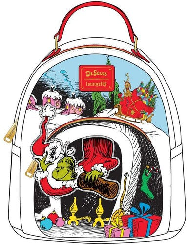 Loungefly Dr. Seuss: the Grinch Chimney Thief Mini Backpack