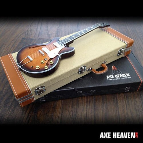 Axe Heaven Mini Guitar Replica Collectible Vintage Tweed Style Guitar Case