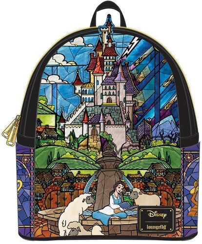 Loungefly Disney: Princess Castle Series Belle Mini Backpack