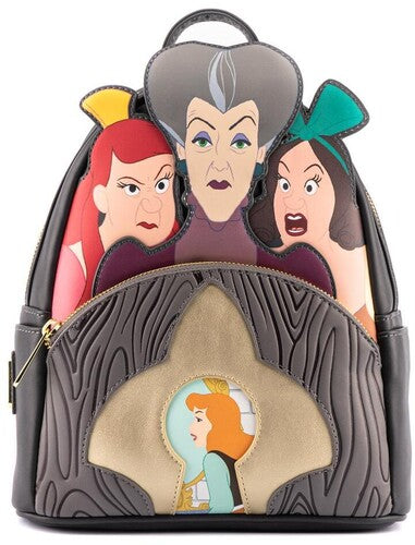 Loungefly Disney: Villains Scene Evil Stepmother and Step Sisters Mini Backpack