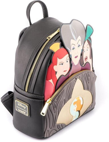 Loungefly Disney: Villains Scene Evil Stepmother and Step Sisters Mini Backpack