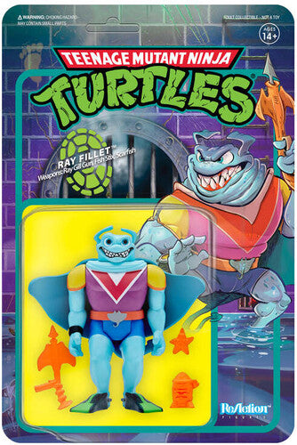 Super7 - TMNT Teenage Mutant Ninja Turtles Reaction Wave 4 - Ray Fillet