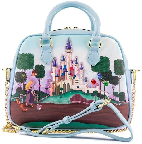 Loungefly Disney: Princess Castle Series Sleeping Beauty Cross Body Bag