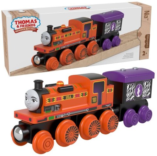 Fisher Price - Thomas and Friends Wood Nia Engine & Car