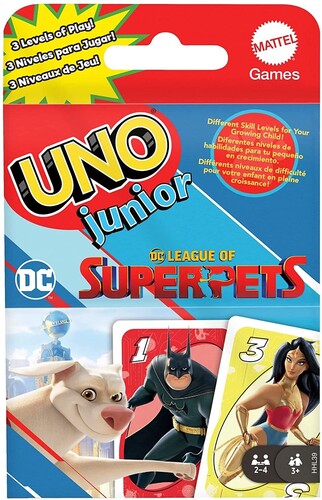 Mattel Games - UNO Jr. DC Super League of Pets