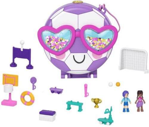 Mattel - Polly Pocket Big Pocket World Outdoor Sports Soccer Ball Compact