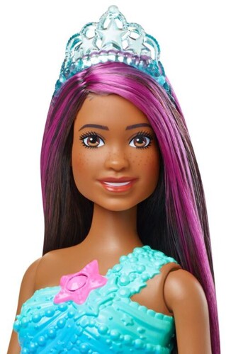 Mattel - Barbie Mattel - Barbie Dreamtopia Twinkle Lights Mermaid, Brunette with Purple Streaks