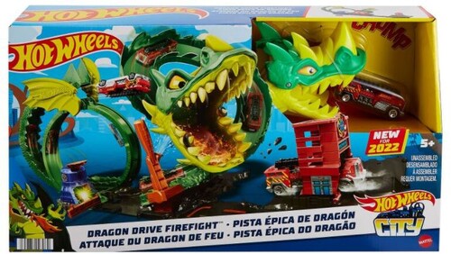 Mattel - Hot Wheels Dragon Drive Firefight Playset