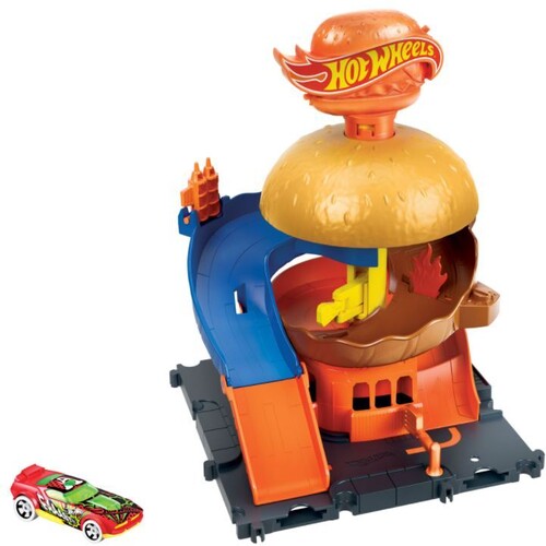 Mattel - Hot Wheels City Downtown Burger Drive-Thru Playset
