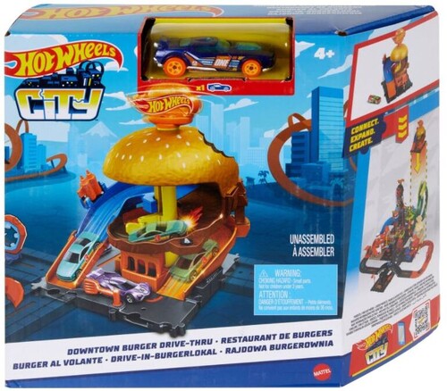 Mattel - Hot Wheels City Downtown Burger Drive-Thru Playset