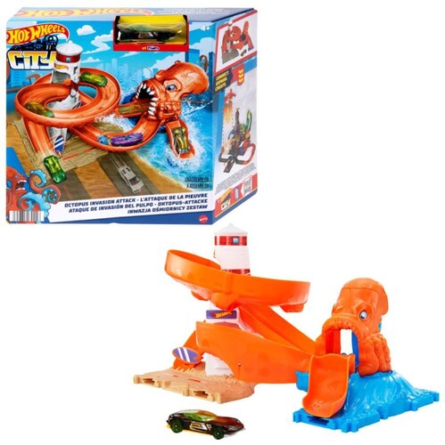 Mattel - Hot Wheels City Octopus Invasion Attack Playset